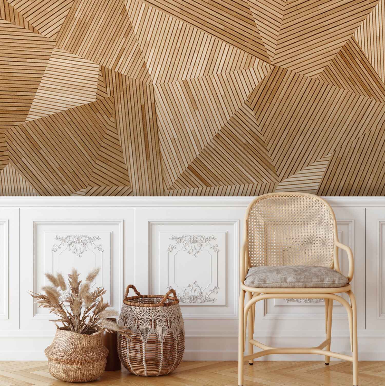 Herringbone Haven Beige