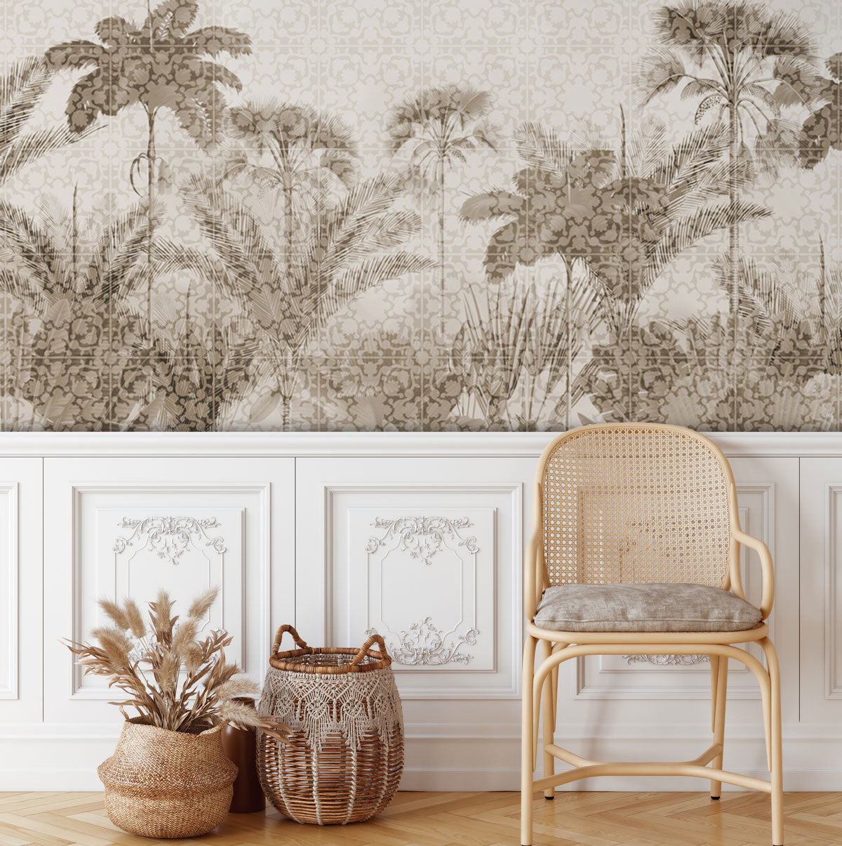 Beige del mosaico tropicale