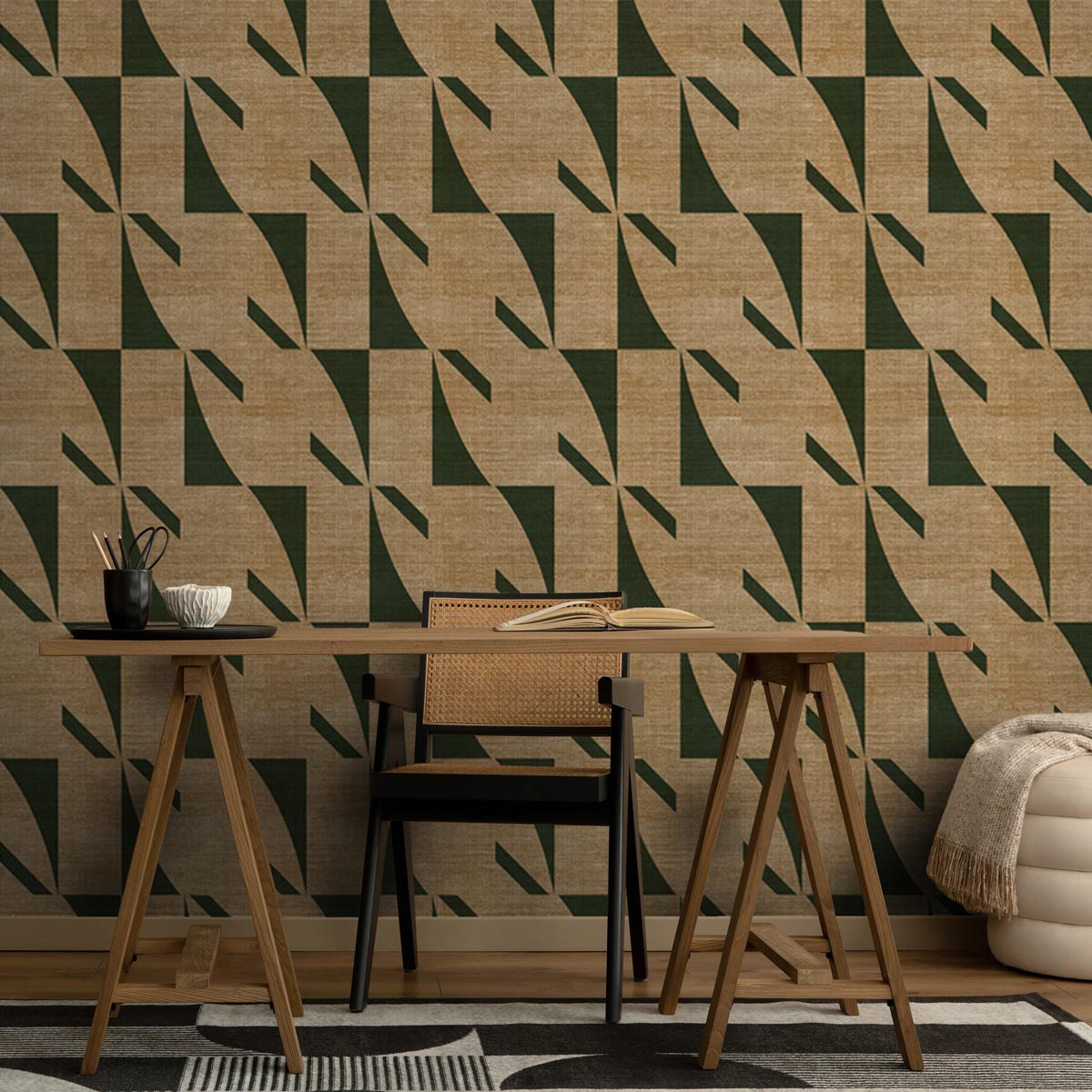 Herringbone Harmony Green