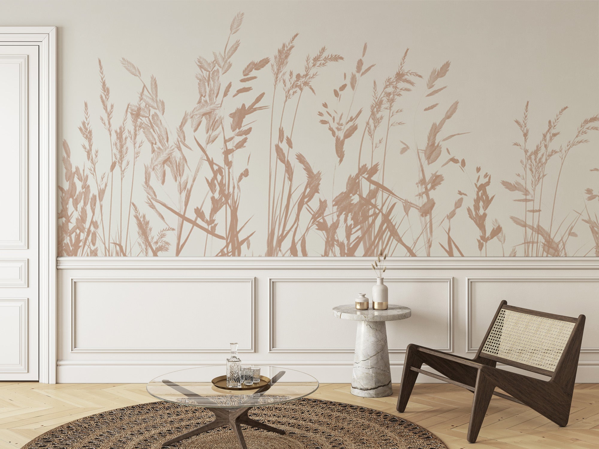 Whispering Reeds Wallpaper Beige