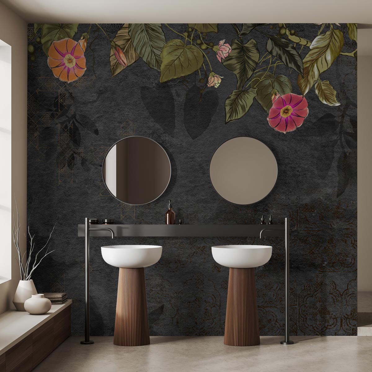 Mural preto da Bloom Midnight