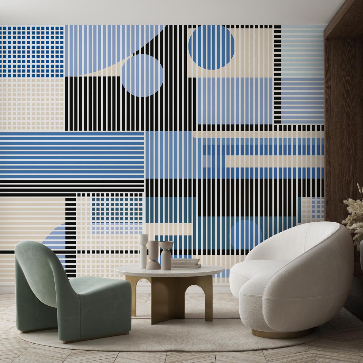 Modern Mosaic Azul