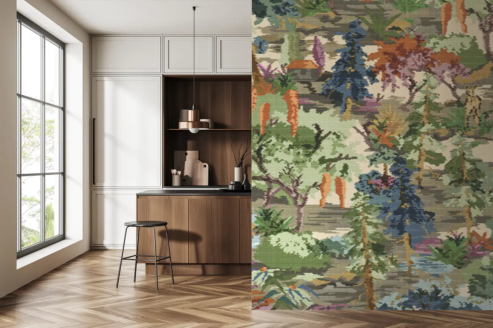 Enchathed Forest Tapestry Multicolor