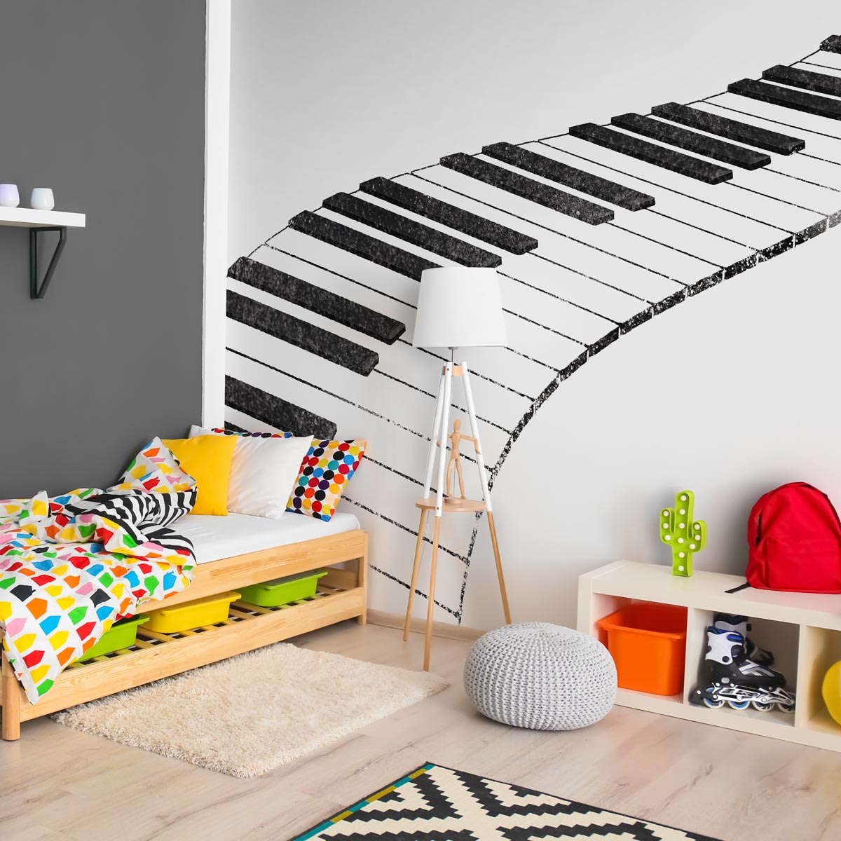 Witte curve piano