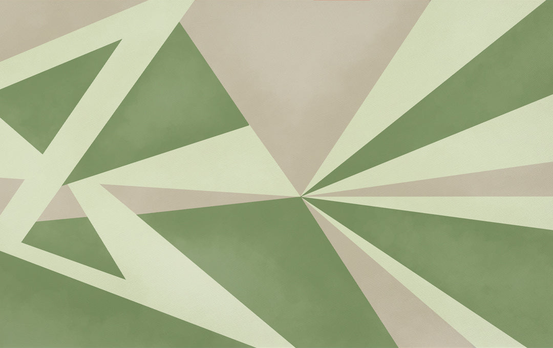 Geometric Dawn Green Sample