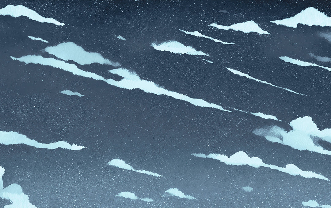 Blue dynamic night sky sample