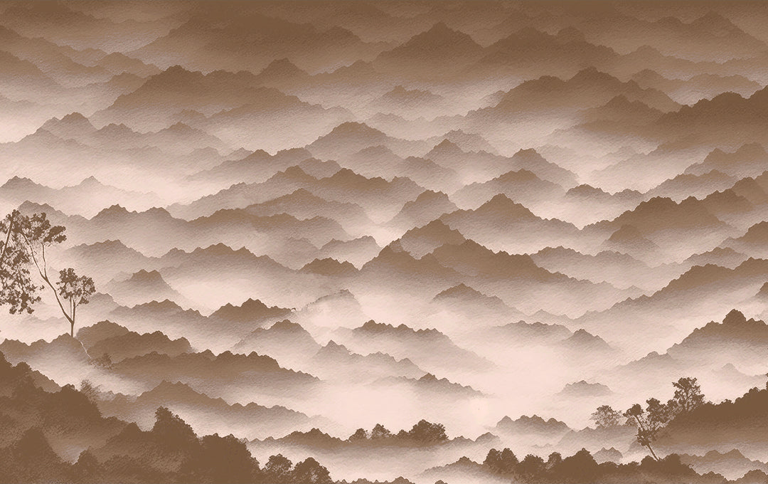 Beige mountainous fog sample