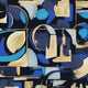 Blue Blue Mural Abstract