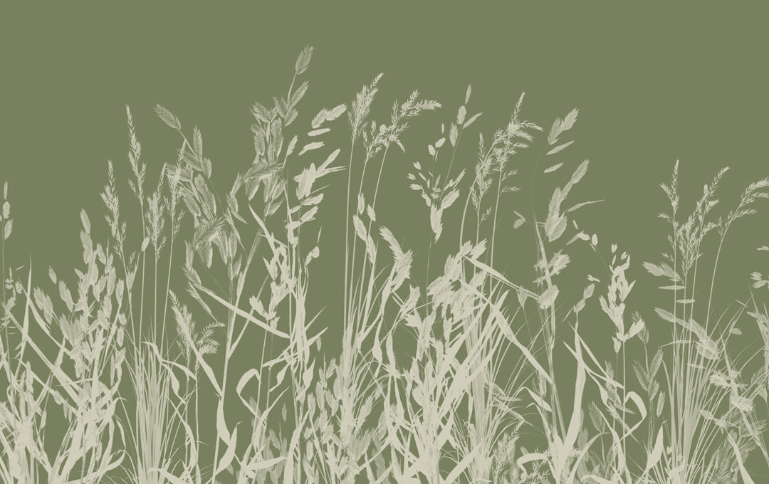 Muestra de Whispering Reeds Wallpaper Verde