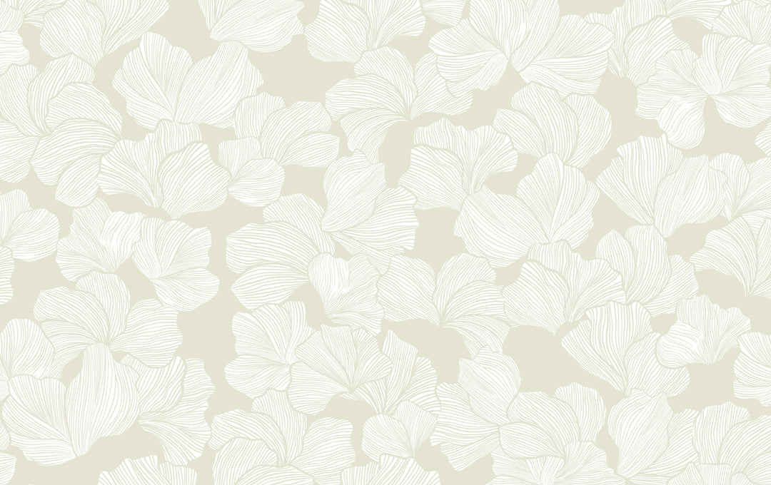 Beige ink flora