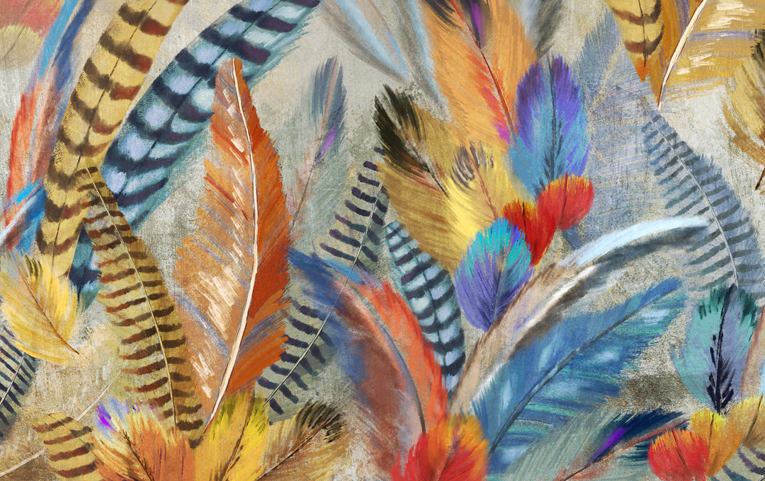 Multicolor Vibrant Plumes Sample