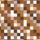 Mosaïque brune colorée