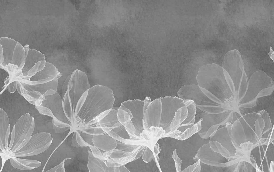 Muestra de Flores Veladas Blanco y negro