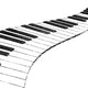 White curve piano