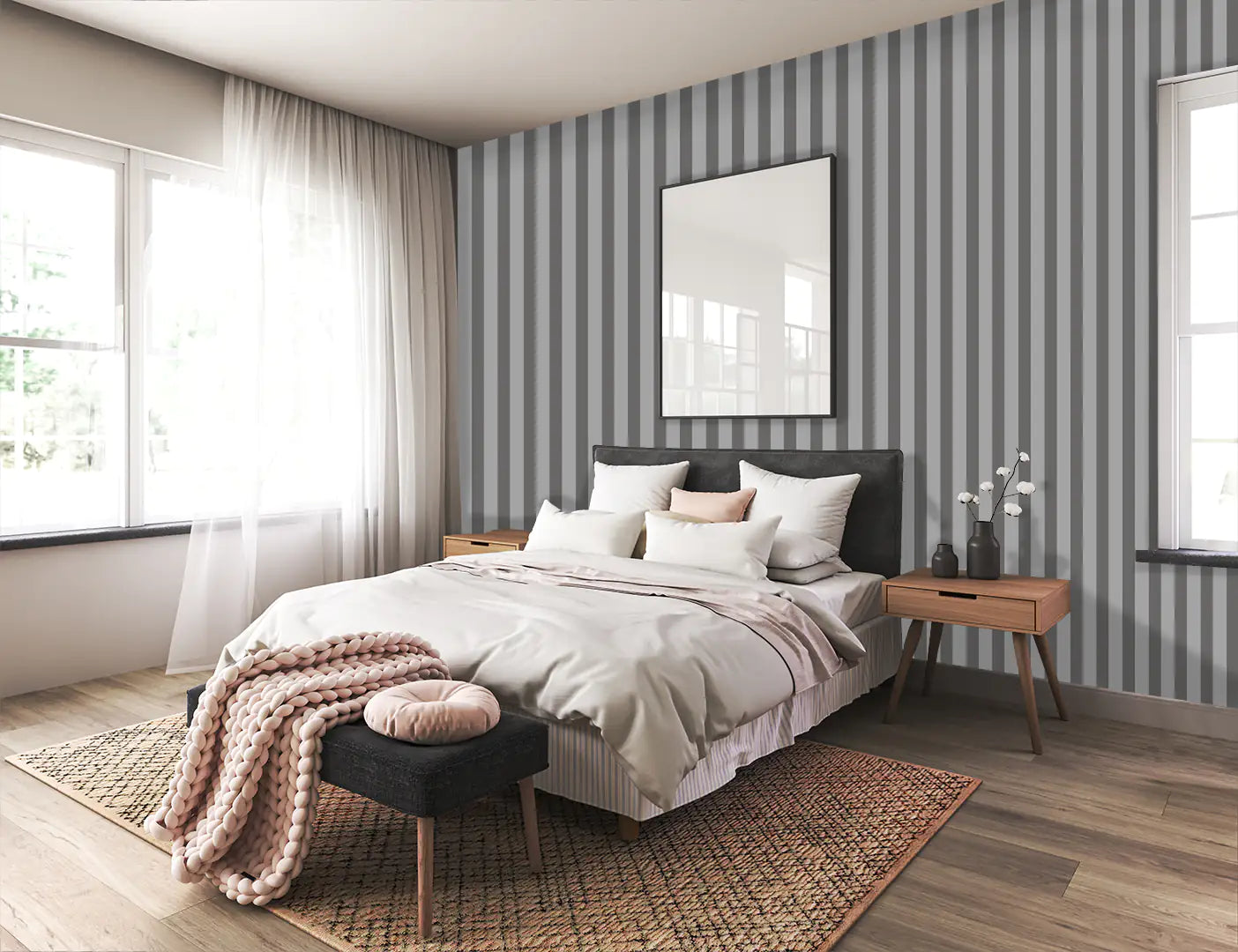 Serene Stripes Gray