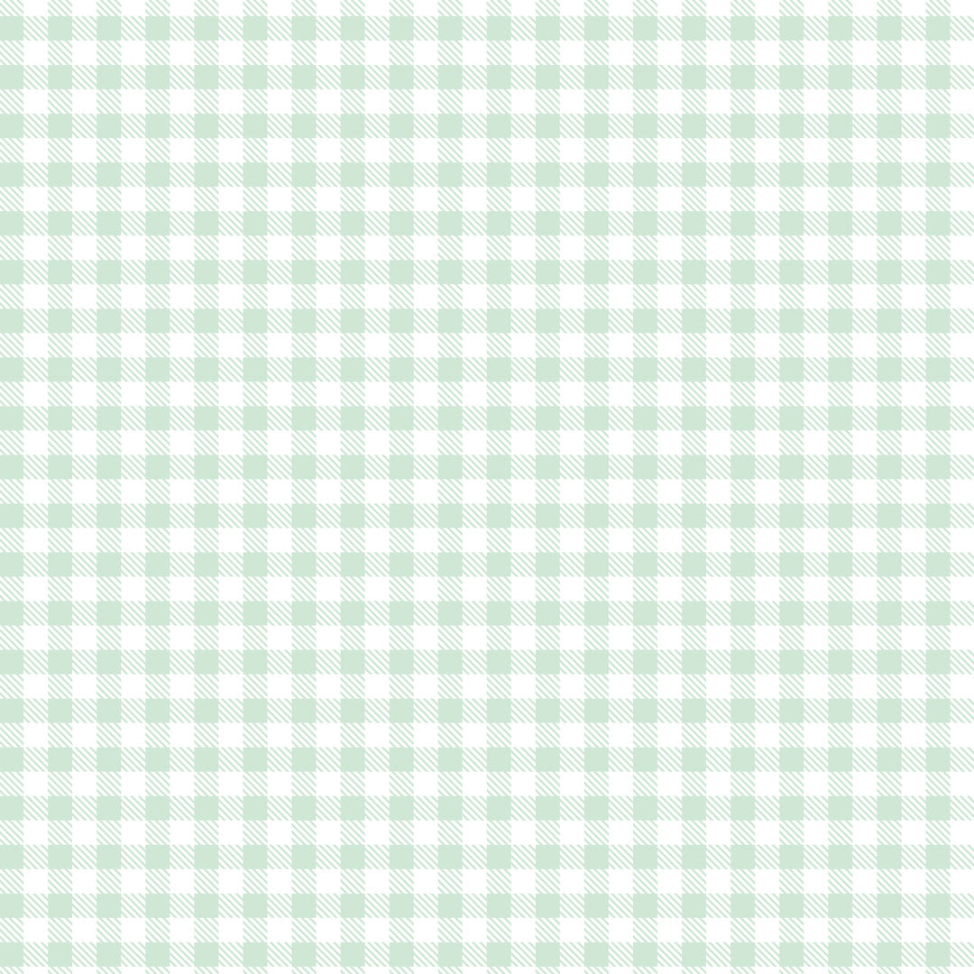 Gingham Charm Green Sample