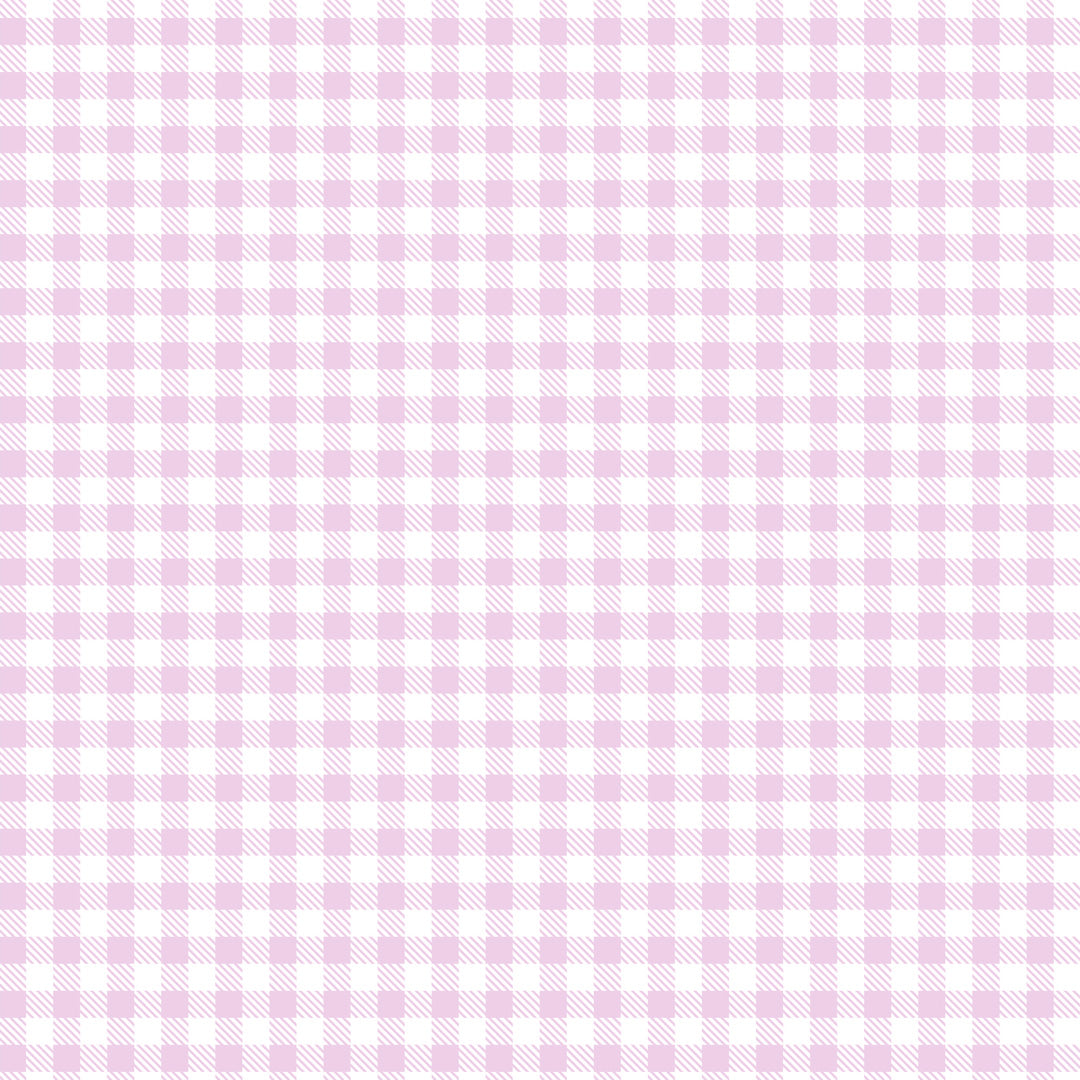 Gingham Charm Rosa Sample