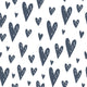 Charming Hearts Blanco y Negro