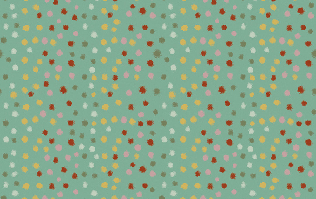 Arty Dots Green Sample