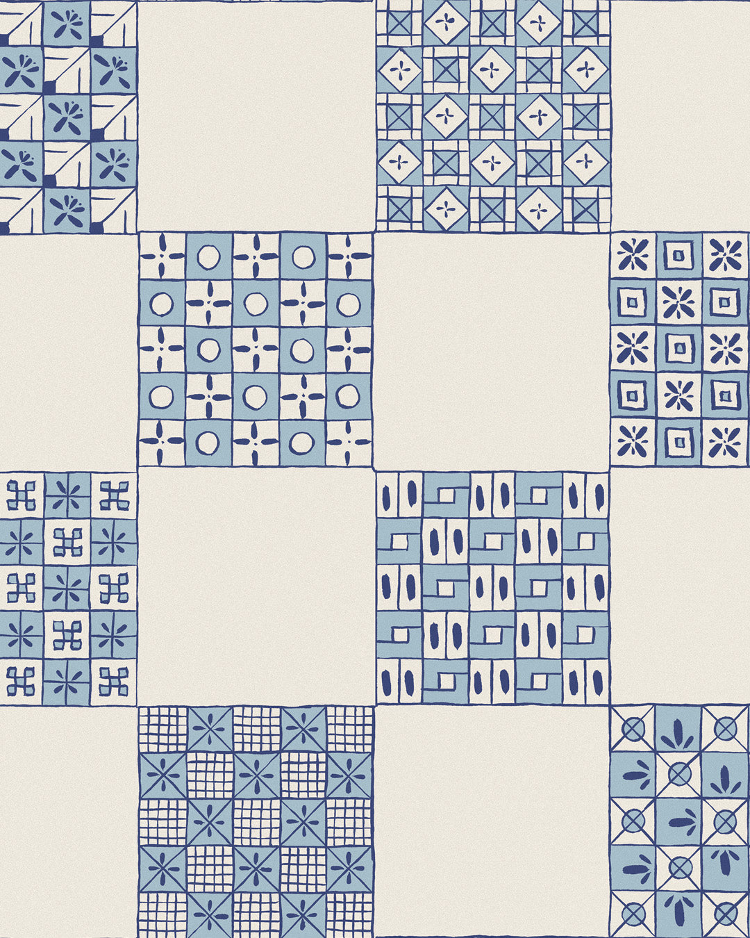 Kyoto Tiles Blue Sample