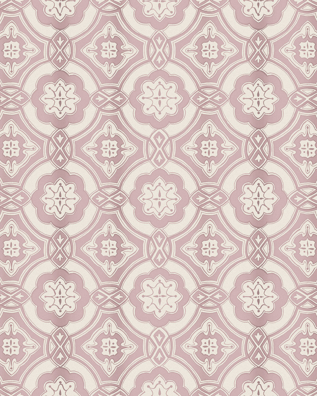 Octagonal pink tiles